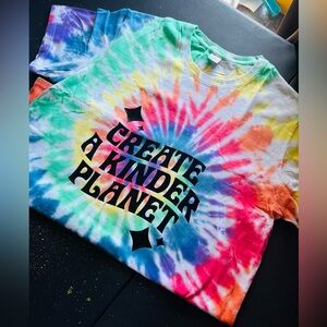 Create A Kinder Planet Unisex Tie Die Tee